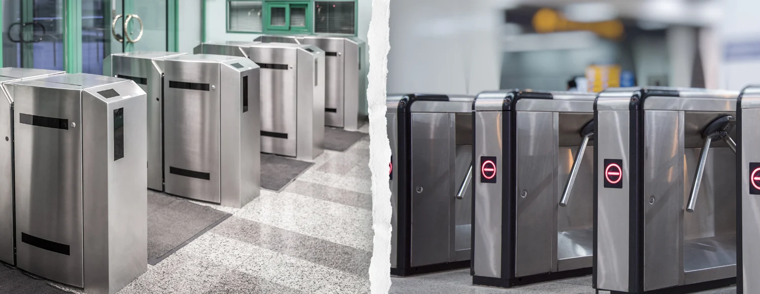 Flap Barriers vs. Turnstiles