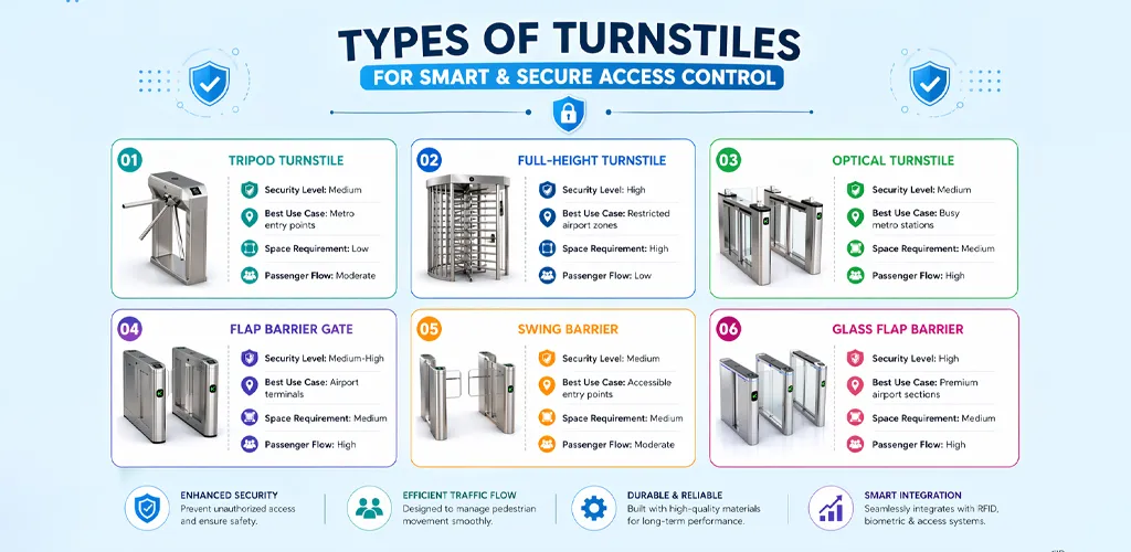 Turnstiles and Flap Barriers